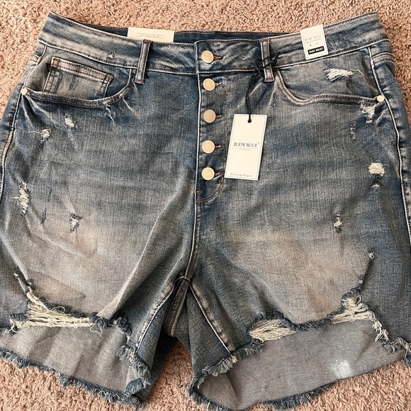 Judy Blue Pants - Judy Blue Faded Distressed Jean Shorts